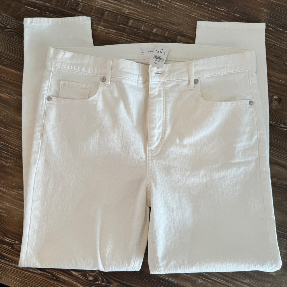 NWT Loft White Jeans